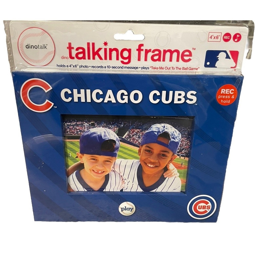 Chicago Cubs Talking Singing Picture Photo Frame MLB Baseball 4x6 Photo